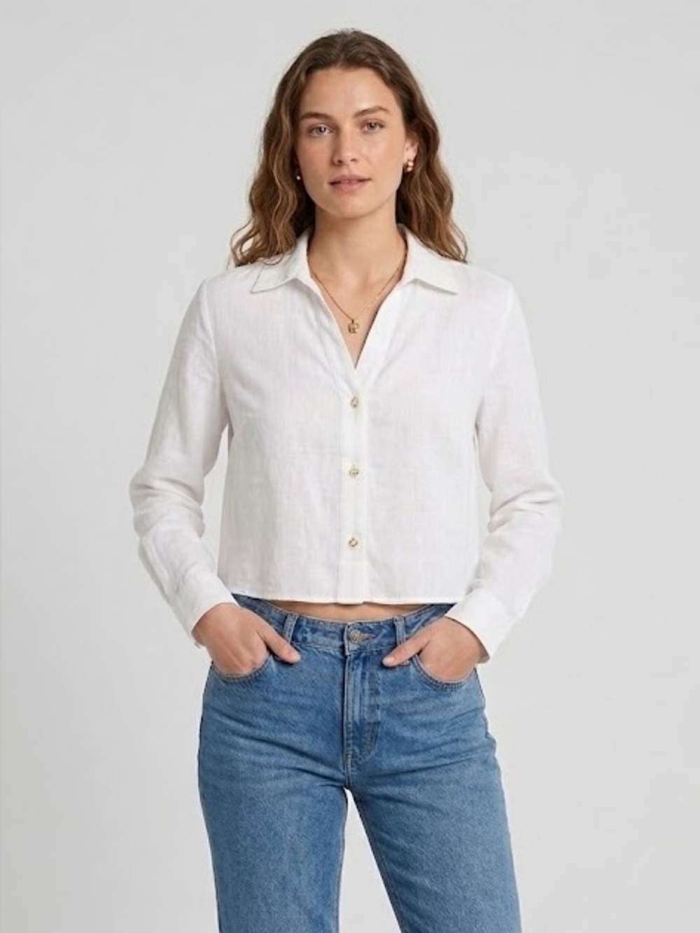 Michael Kors White Button Down Shirt